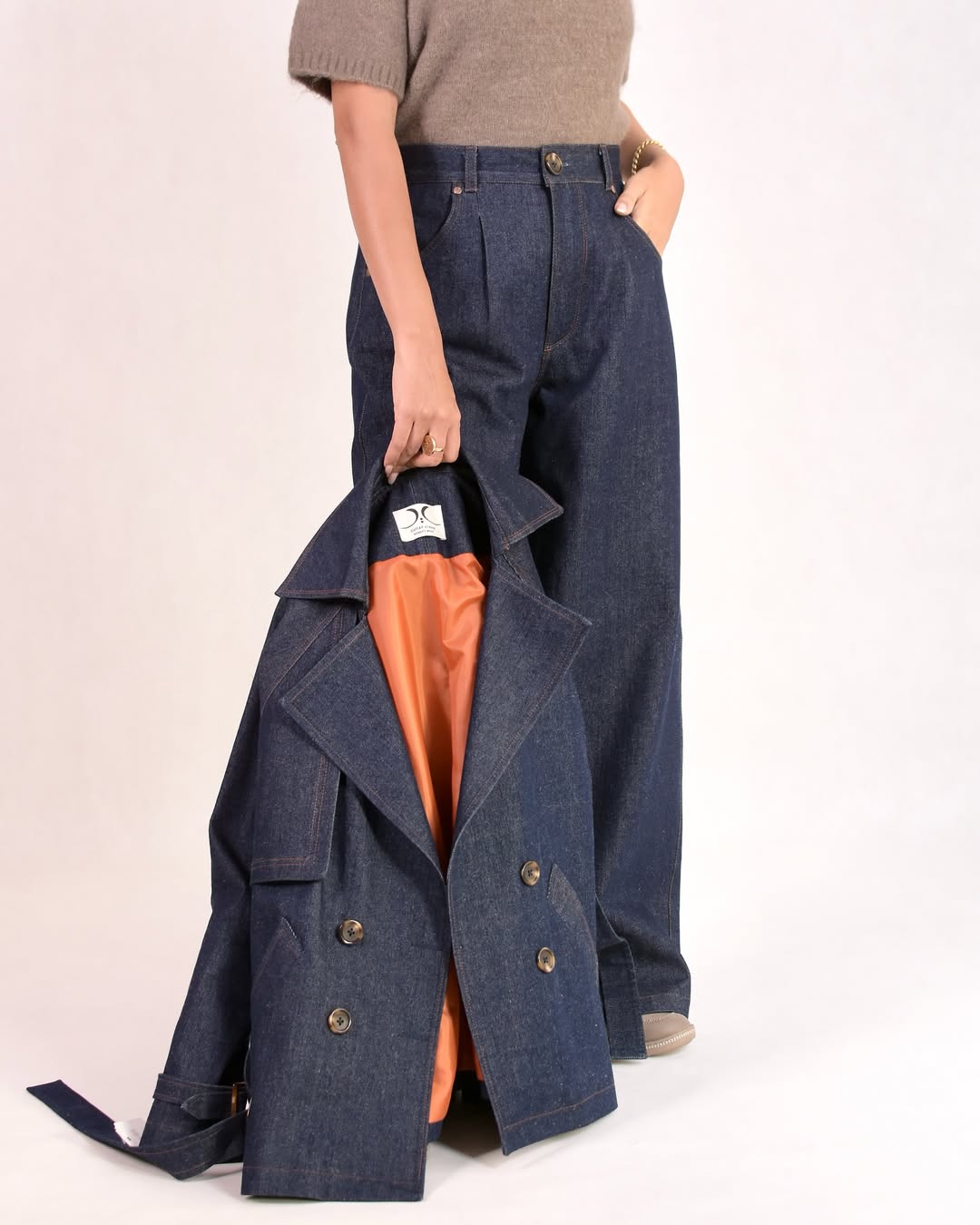 کت شلوار جین ترک درجه یک گرم بالا سایز فری